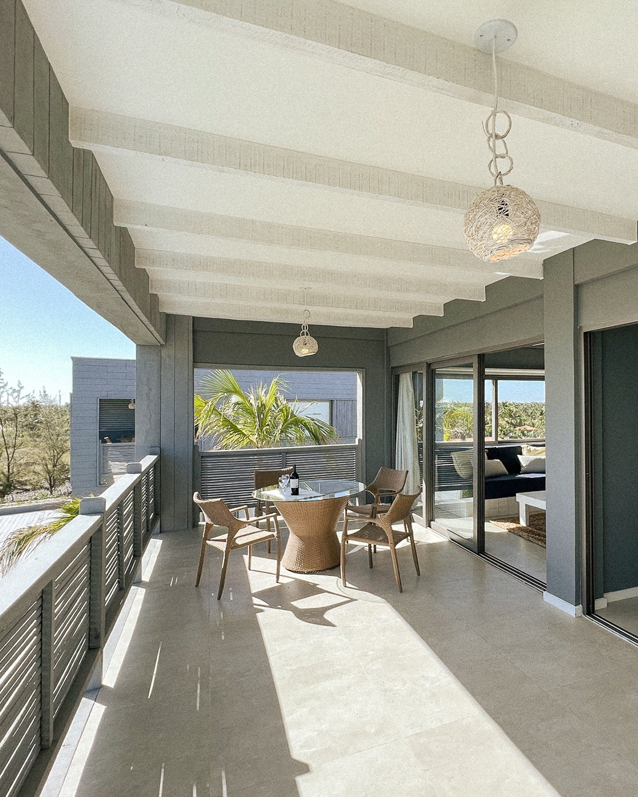 2/5 - Balcony integrated with the living room of Sea Flat, Club de Mar Condo Hotel