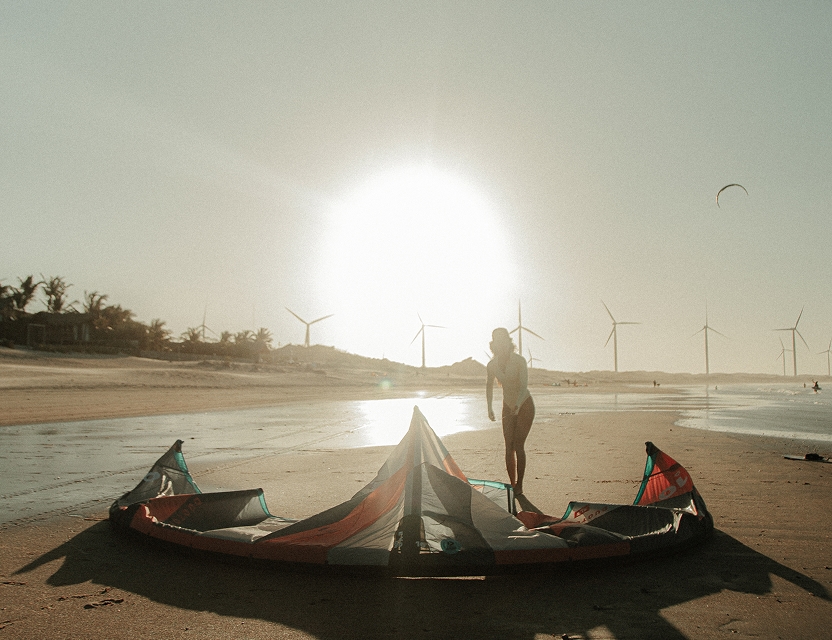 Uma das praias da região com uma bela vista com coqueiros